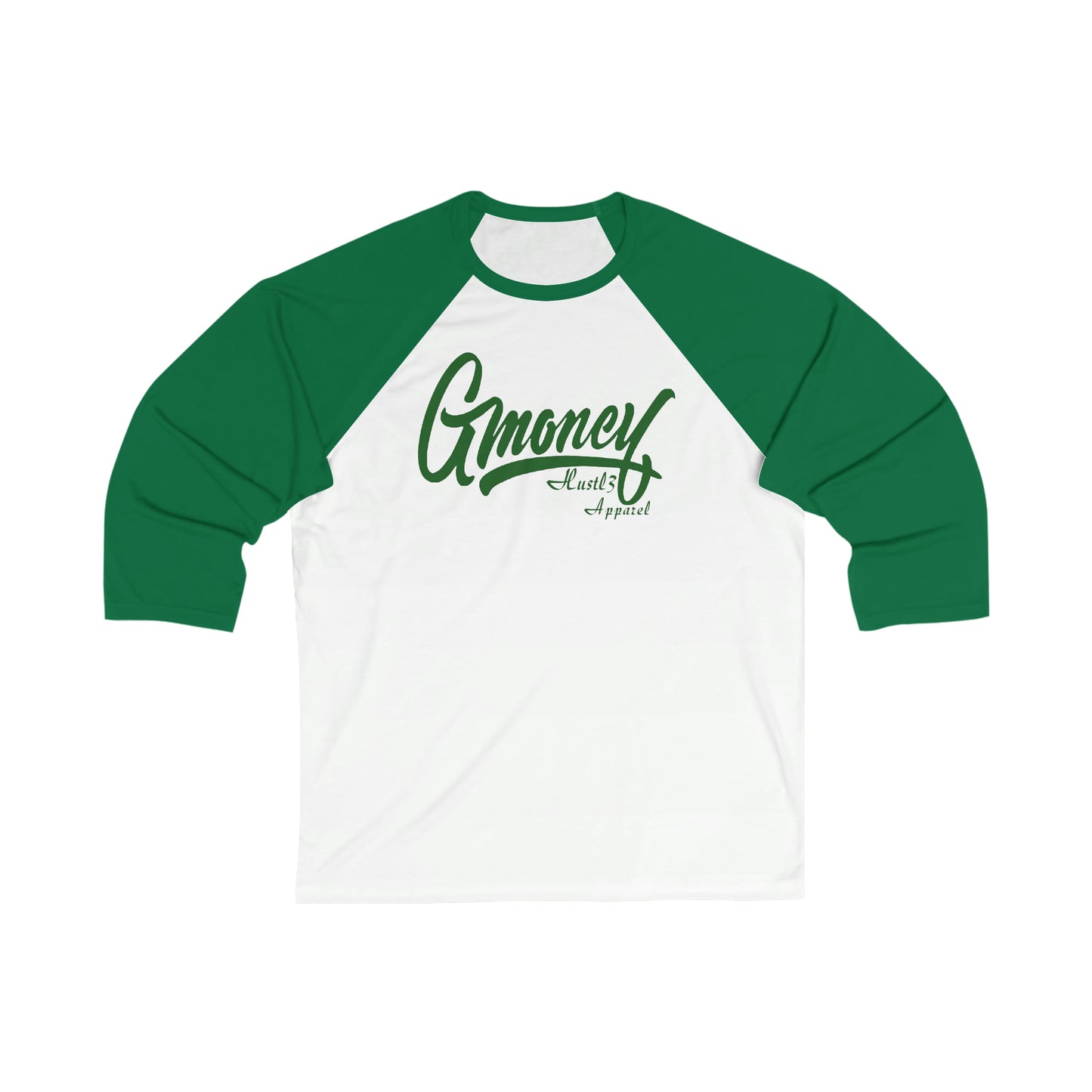 Gmoney Hustl3 3\4 Sleeve Baseball Tee