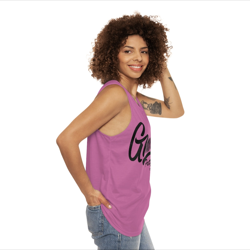 Gmoney Pretty Hustle Unisex Tank Top (AOP)