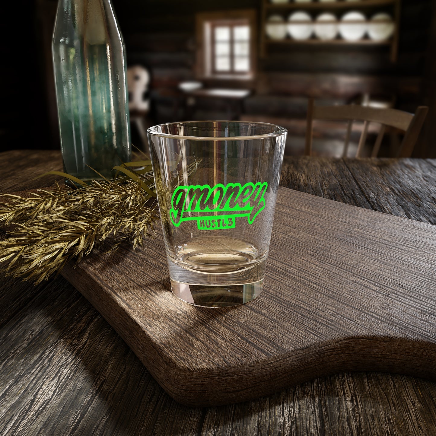 Gmoney Hustl3 Shot Glass, 1.5oz