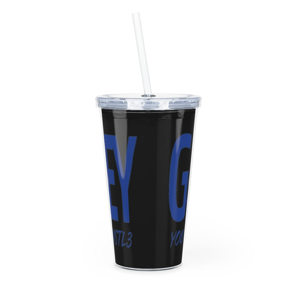 GMoney Hustl3 Plastic Tumbler with Straw