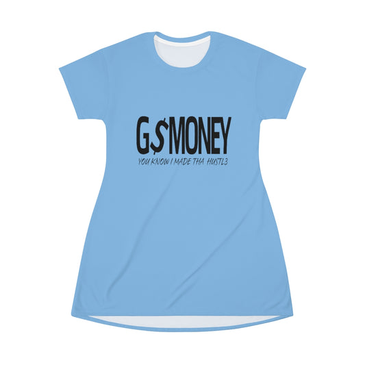 GMoney Hustl3 All Over Print T-Shirt Dress